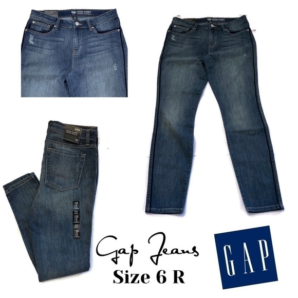 Gap Skimming Skinny Jeans Size 6 8 6R NWT Leggings - Picture 1 of 5